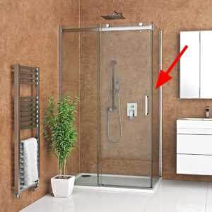 Bočná zástena k sprchovacím dverám 80x200 cm Roth Ambient Line chróm lesklý 621-8000000-00-02