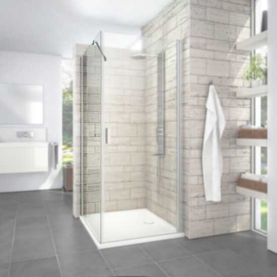 Bočné zástena k sprchovacím dverám 80x195 cm Roth Limaya Line chróm lesklý 1135008232