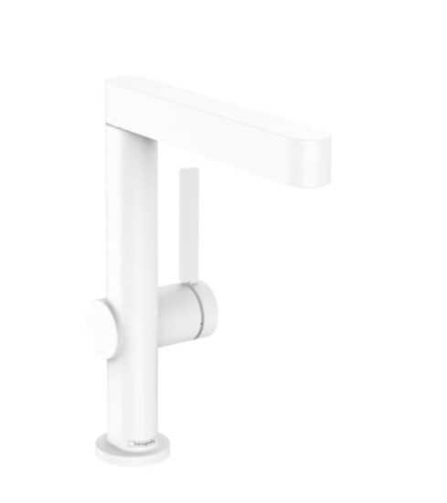 Drezová batéria Hansgrohe Finoris s otočným ramienkom matná biela 76060700