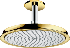 Hlavová sprcha Hansgrohe Raindance Classic strop vrátane sprchového ramená chróm / vzhľad zlata 27405090