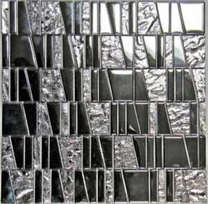 Kamenná mozaika Mosavit Asi inox 30x30 cm lesk ASIINOX