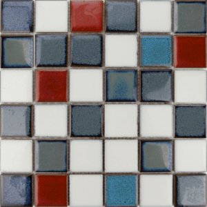 Keramická mozaika Premium Mosaic modrá 30x30 cm lesk MOS48MIX1