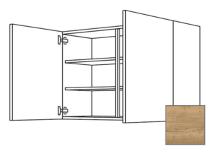 Kuchynská skrinka horní Naturel Sente24 s dvierkami 90x72x35 cm dub sierra 405.W901
