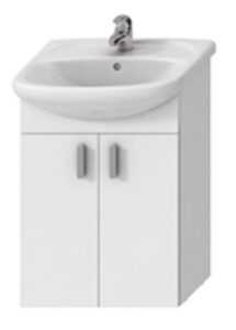 Kúpeľňová skrinka s umývadlom Jika Lyra plus 65x31x75 cm biela H4519614323001