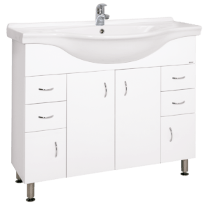 Kúpeľňová skrinka s umývadlom Keramia Pro 102x55 cm biela PRO100DV