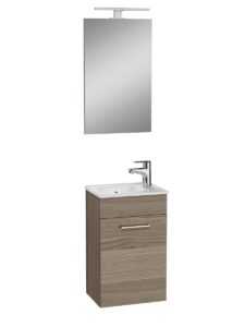 Kúpeľňová skrinka s umývadlom zrcadlem a osvětlením Vitra Mia 39x61x28 cm cordoba MIASET40C