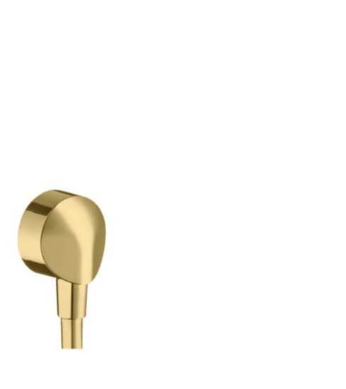 Podomietkový vývod Hansgrohe Fixfit na stenu leštený vzhľad zlata 27454990