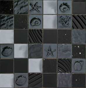 Sklenená mozaika Mosavit Marina negro 30x30 cm mat / lesk MARINANE