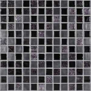 Sklenená mozaika Mosavit Moondance negro 30x30 cm mat / lesk MOONDANCENE