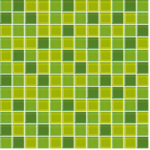 Sklenená mozaika Premium Mosaic zelená 30x30 cm lesk MOS25MIX4