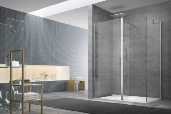 Sprchová zástěna walk-in Walk-In / dveře 100x90 cm SAT Walk-in SATBWI10090PRROZ