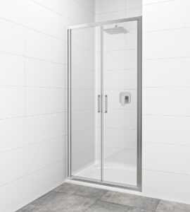 Sprchové dvere 80x195 cm SAT TEX chróm lesklý SIKOTEXL80CRT