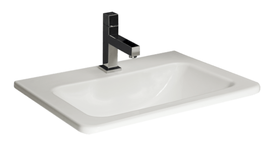 Zápustné umývadlo Jika Cubito 55x41 cm otvor pre batériu uprostred H8174220001041
