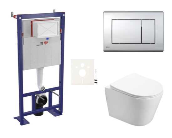 Závesný wc set SAT Infinitio do ľahkých stien / predstenová bez splachovacího okruhu SIKOSSIN21