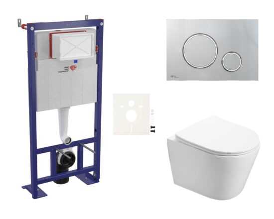 Závesný wc set SAT Infinitio do ľahkých stien / predstenová bez splachovacího okruhu SIKOSSIN71
