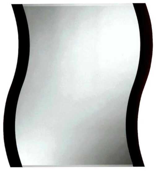 Zrkadlo s fazetou Amirro Storm Black 65x50 cm čierna 711-737S