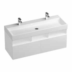 Kúpeľňová skrinka pod umývadlo Ravak Natural 120x45 cm biela X000001053