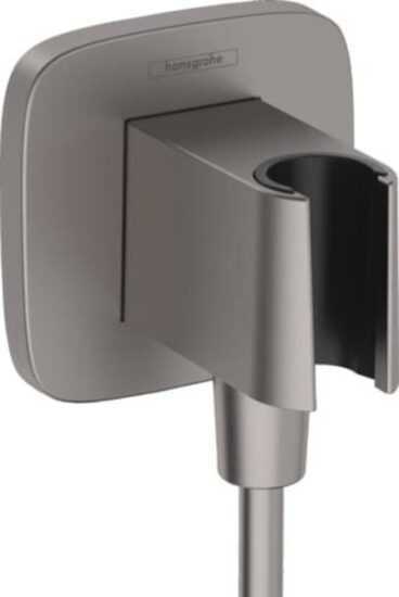 Podomietkový vývod Hansgrohe FixFit Q so spätným ventilom kartáčovaný čierny chróm 26887340