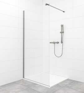 Sprchová zástena Walk-In / dveře 90 cm SAT Walk-in vo farbe profilu PVD Gun metal SATBWI90PRGM