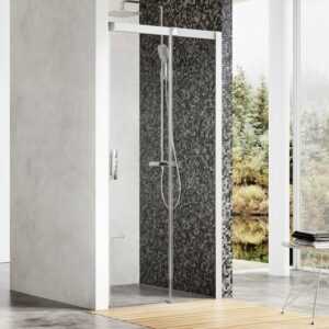 Sprchové dvere 110x195 cm pravá Ravak Matrix chróm matný 0WPD0U00Z1
