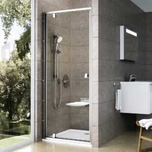 Sprchové dvere 90x190 cm Ravak Pivot chróm matný 03G70U00Z1