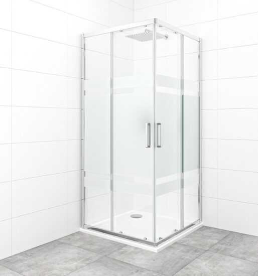 Sprchový kout čtverec 90x90 cm SAT TEX SATBKTEXQ90CRS