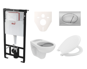 Závesný WC set S-Line S-line Pro do ľahkých stien / predstenová SIKOASP3