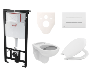 Závesný WC set S-Line S-line Pro do ľahkých stien / predstenová SIKOASP4