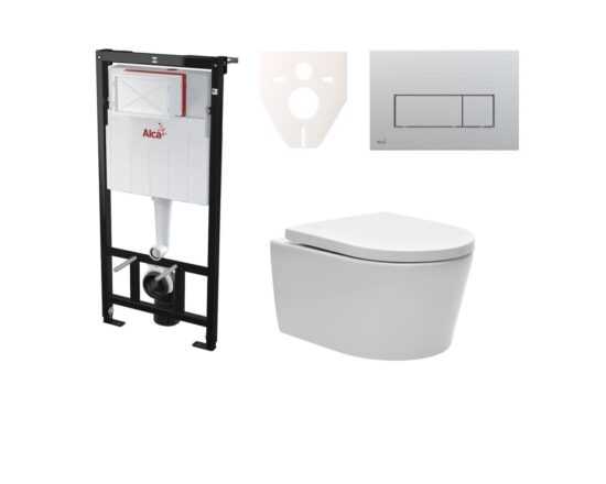 Závesný WC set SAT Brevis do ľahkých stien / predstenová SIKOASW9