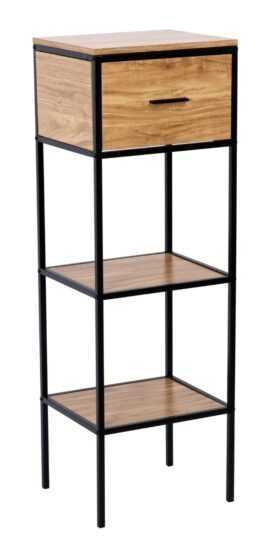 Regál Naturel Blackframe 40x120x35 cm v dekore javor lesk BFRAMEREG3