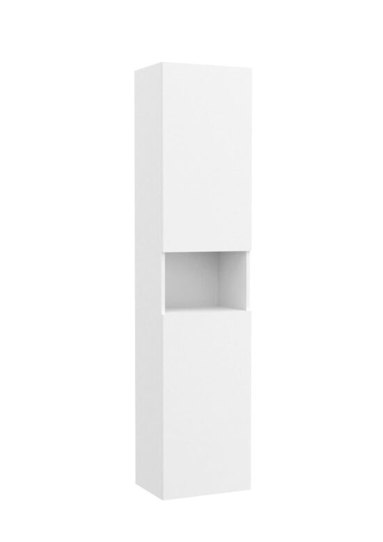 Kúpeľňová skrinka vysoká Roca ONA 40x175x30 cm biela mat A857636509