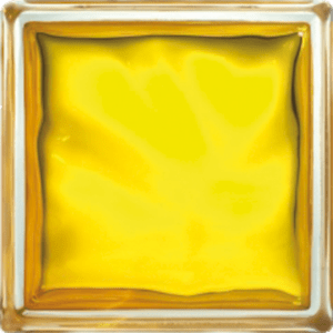 Luxfera Glassblocks yellow 19x19x8 cm lesk 1908WGL