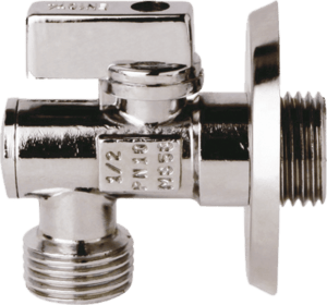 Práčkový rohový ventil s filtrom 1/2x3/4 + klapka Optima ET708L