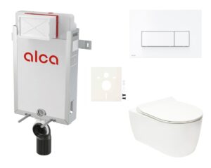 Cenovo zvýhodnený závesný WC set Alca na zamurovanie + WC Glacera Alfa SIKOAA7