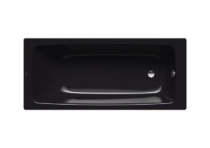 Obdĺžniková vaňa Kaldewei Cayono 160x70 cm smaltovaná oceľ ľavá aj pravá black 274834013701