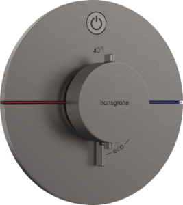 Sprchová batéria Hansgrohe ShowerSelect Comfort S bez podomietkového telesa kartáčovaný čierny chróm 15553340