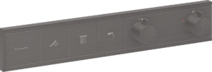 Vaňová batéria Hansgrohe RainSelect bez podomietkového telesa kartáčovaný čierny chróm 15381340