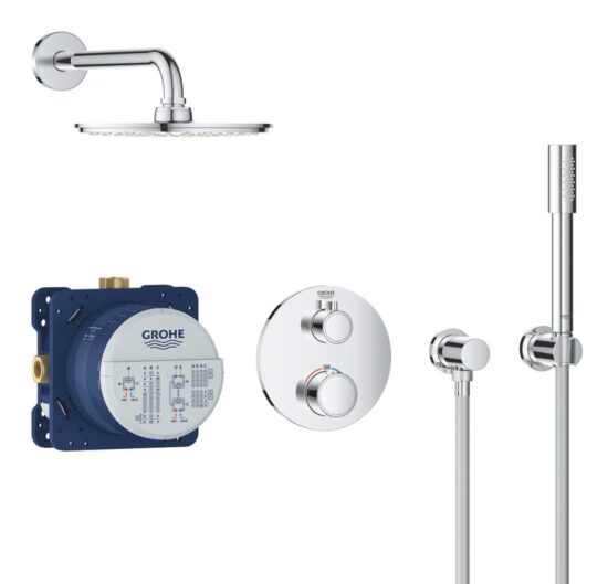 Sprchová batéria Grohe Grohtherm vrátane podomietkového telesa chróm 34732000