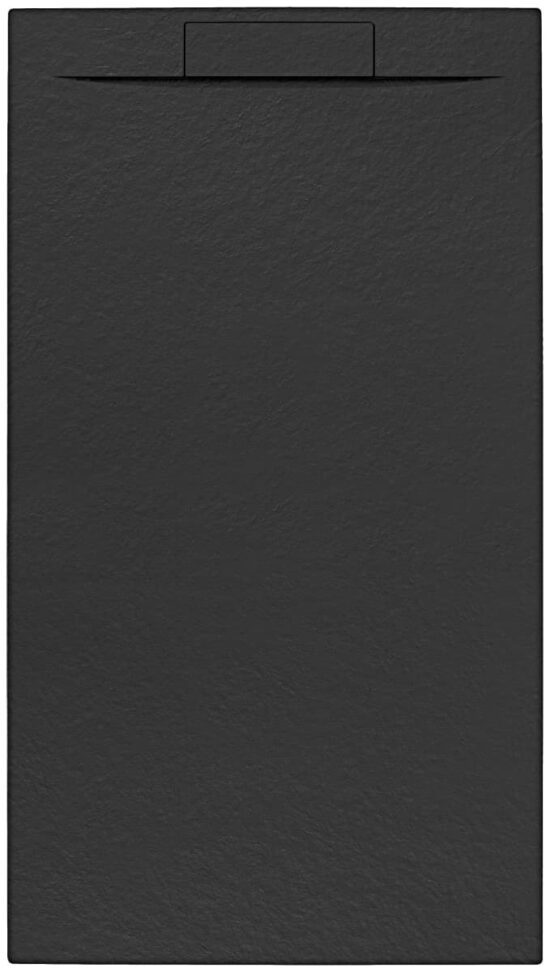 Sprchová vanička obdĺžniková SAT Fusion 100x80 cm liaty mramor Grafito SATFU10080G