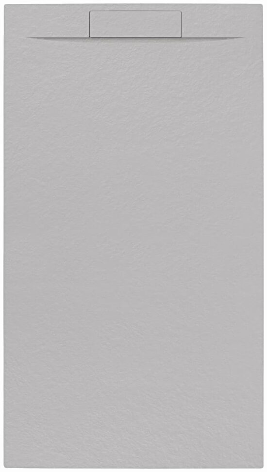 Sprchová vanička obdĺžniková SAT Fusion 100x80 cm liaty mramor gris perla SATFU10080GRP